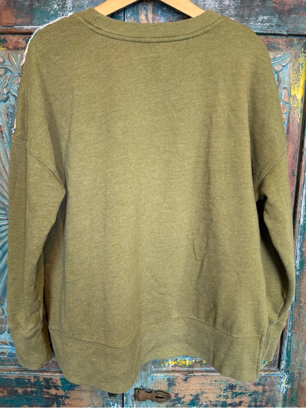 Maximalist handmade patchwork rayburst sweater - Picture 3 of 6